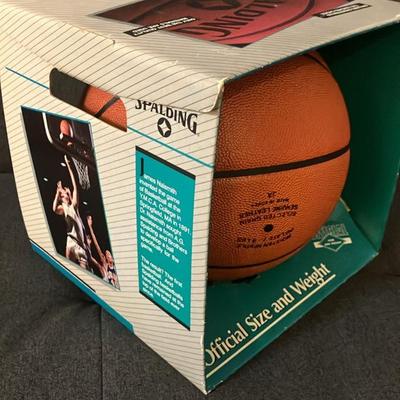 Vintage Bill Bradley Autographed Spalding NBA Basketball + Original 1988 Box