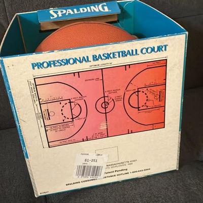 Vintage Bill Bradley Autographed Spalding NBA Basketball + Original 1988 Box