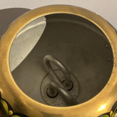 Vintage Russian Electric Samovar Set - Hand-Painted Floral Khokhloma Style with Tray & Cups