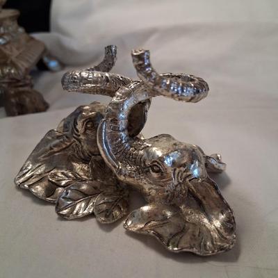 Sale Photo Thumbnail #101: Marked Arthur Court 1999. Great condition.  Very stunning. Needs a good polishing. Shakers are crystal.