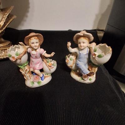 Sale Photo Thumbnail #143: Cute Set of Antique Children figurines in Great condition