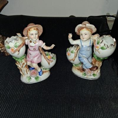 Sale Photo Thumbnail #142: Cute Set of Antique Children figurines in Great condition