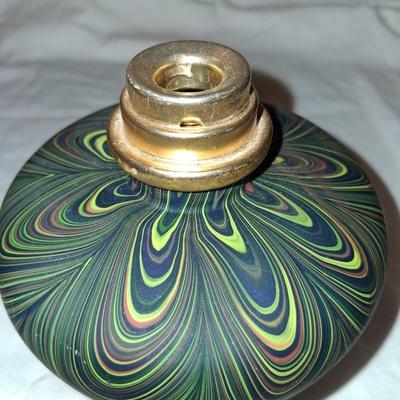 Sale Photo Thumbnail #213: Use with oil & a wick or use with sticks. Beautiful Fordite Color patterns