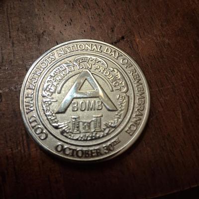 Sale Photo Thumbnail #234: 70th Anniversary A bomb Challenge Coin. Excellent condition