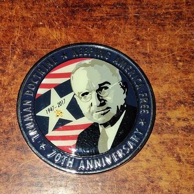 Sale Photo Thumbnail #232: 70th Anniversary A bomb Challenge Coin. Excellent condition