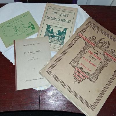 Sale Photo Thumbnail #246: 4 Antique Music Books.