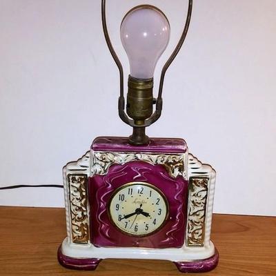 Sale Photo Thumbnail #278: Works great, both clock & Lamp. (Shade is not included unless pick up, to expensive to ship)