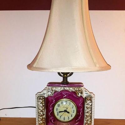 Sale Photo Thumbnail #274: Works great, both clock & Lamp. (Shade is not included unless pick up, to expensive to ship)
