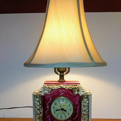 Sale Photo Thumbnail #277: Works great, both clock & Lamp. (Shade is not included unless pick up, to expensive to ship)
