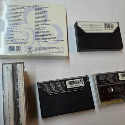 Vintage Elvis Presley & The Beatles Collection — Sealed Elvis “Amazing Grace” 2-CD Set with Classic Cassette Albums