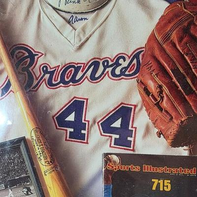 1993 Licensed Hank Aaron 715 Commemorative First-Edition Print
