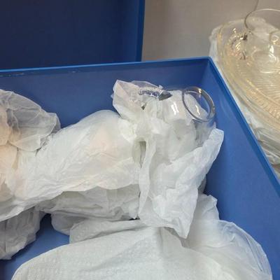 Federal Glass Crystal Leaf Vintage Snack Set – 10 Snack Sets (20-Piece) Mid-Century Glassware Collection