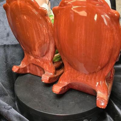 Vintage Lefton “Retirement Fund” Grandma & Grandpa Ceramic Piggy Bank Pair – Hand Painted Japan