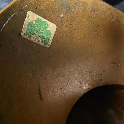 Vintage Copper & Brass Coal Scuttle – Lion Head Handles, Victorian Hearth Bucket