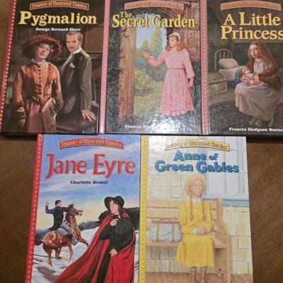 Treasury of Illustrated Classics – Five-Book Vintage Collection - Brand New Condition