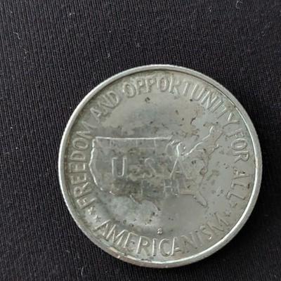 1952 George Washington Carver-Booker T. Washington Commemorative Silver Half Dollar.