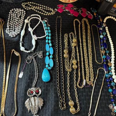 Sale Photo Thumbnail #7: Pins, watches, Necklaces, Video camera, Pens and more.

Display items not included.