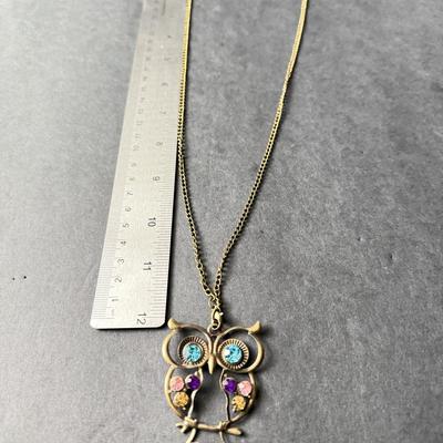 Beautiful owl fashion necklace