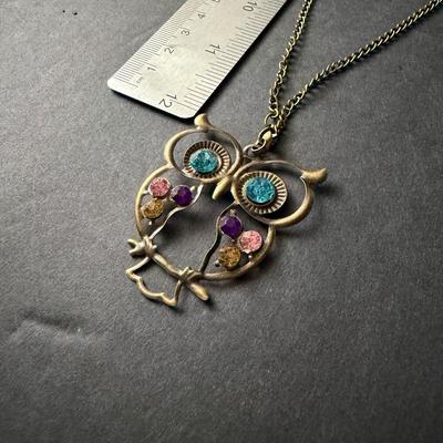 Beautiful owl fashion necklace