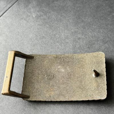 Vintage brass belt buckle