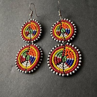 Beaded dangle earrings