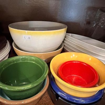 Sale Photo Thumbnail #50: Candy Dispenser, Plates and bowls, cups, glassware and more.