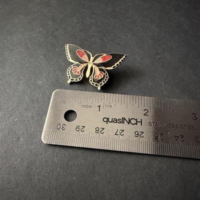 Beautiful colorful butterfly pin