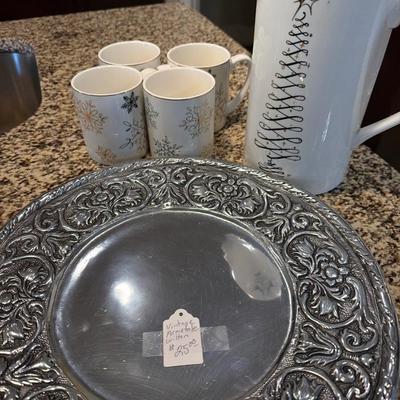 Sale Photo Thumbnail #57: Vintage Armetale, Cups and Pitcher