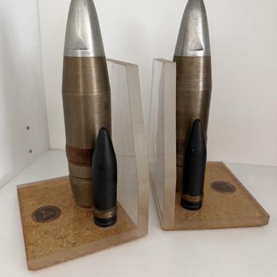 Trench Art Look Bookends