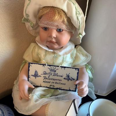 Sale Photo Thumbnail #105: Delft Ginger Jars, and more. 
Ceramic Dolls.