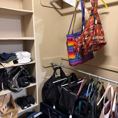 Sale Photo Thumbnail #114: Purses, Bags, hats.