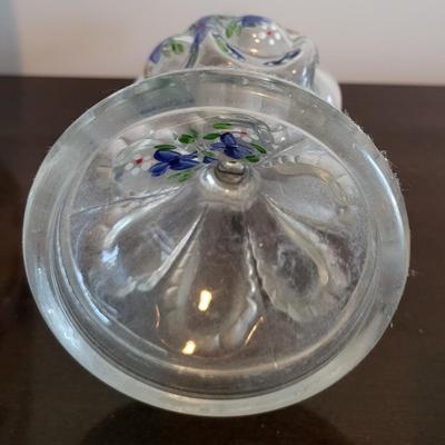 LOT 22M Stained Glass Lamp, Vase, Oil Lamp, & Smalls