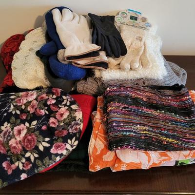 LOT 29M Scarfs, Hats, & Gloves