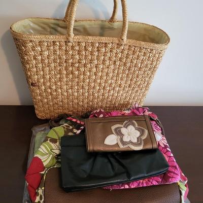 LOT 40M: Purses: Relic, Woven Tote & More
