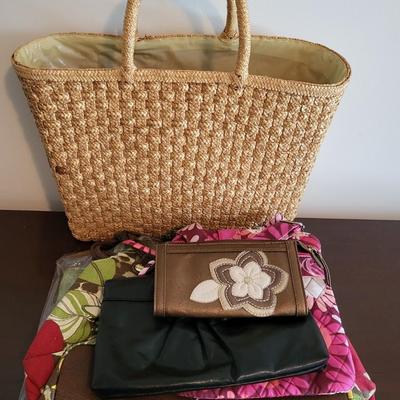 LOT 40M: Purses: Relic, Woven Tote & More