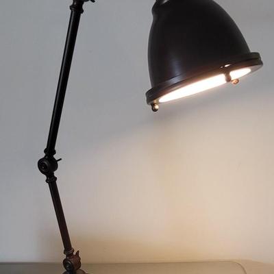 LOT 105M Adjustable Rod, Metal Desk Lamp, 2 Drawer Card Catalog