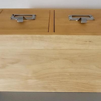 LOT 105M Adjustable Rod, Metal Desk Lamp, 2 Drawer Card Catalog