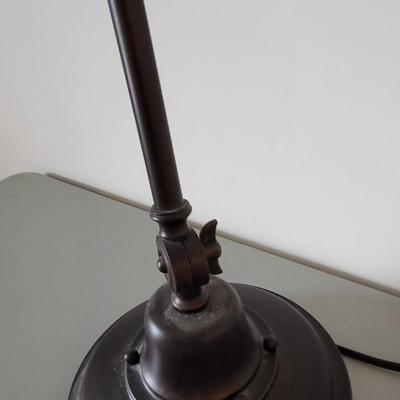 LOT 105M Adjustable Rod, Metal Desk Lamp, 2 Drawer Card Catalog