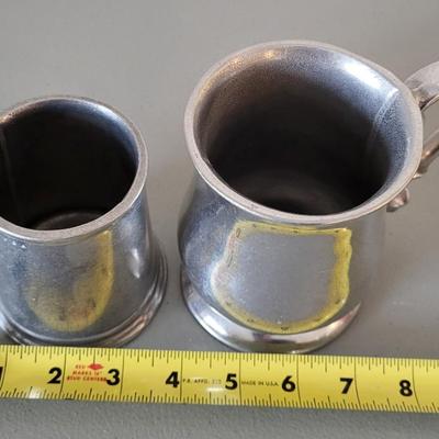 LOT 109M Pewter Teapot, Pewter Sugar & Creamer Set