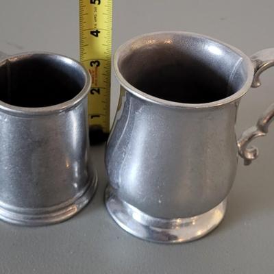 LOT 109M Pewter Teapot, Pewter Sugar & Creamer Set