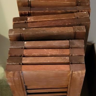 LOT 115L Wooden & Decorative Shutters