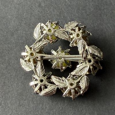 Beautiful green statement brooch