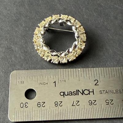 Vintage rhinestone brooch