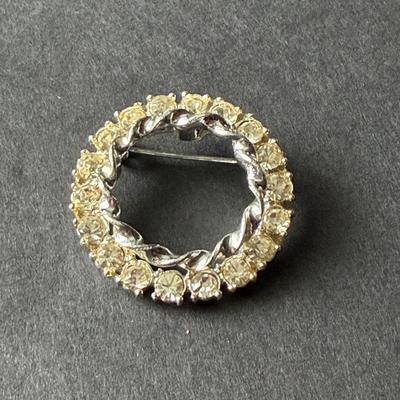 Vintage rhinestone brooch