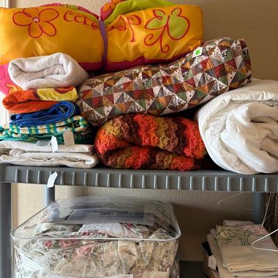 Sale Photo Thumbnail #136: Beach Towels, Blankets, Pillows and foam for a bed.