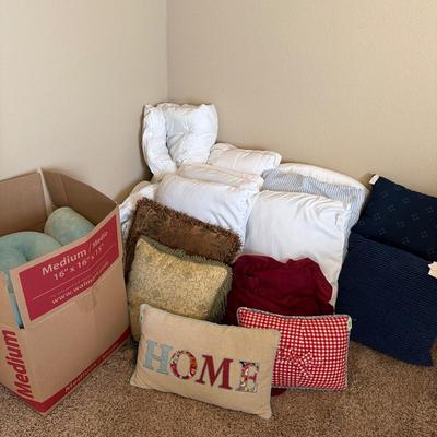 Sale Photo Thumbnail #138: Beach Towels, Blankets, Pillows and foam for a bed.