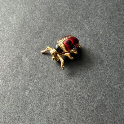 Vintage ladybug pin