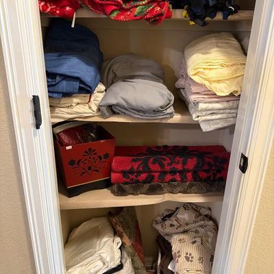 Sale Photo Thumbnail #143: Sheets, Blankets, Rugs, and more.