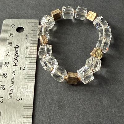 Crystal beaded bracelet