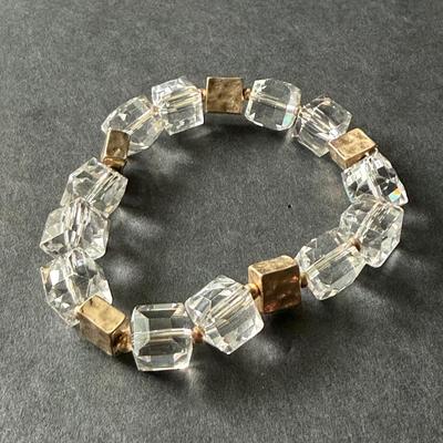 Crystal beaded bracelet